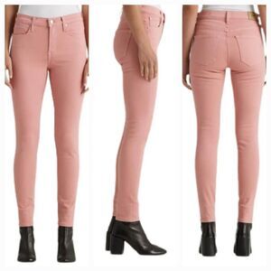New EDWIN Women's (27) Petal Pink Pixie Mid Rise Skinny Jeans $148